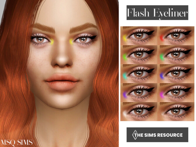 Sims 4 Flash Eyeliner by MSQSIMS at TSR