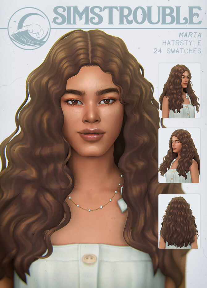 Sims 4 MARIA hair at SimsTrouble