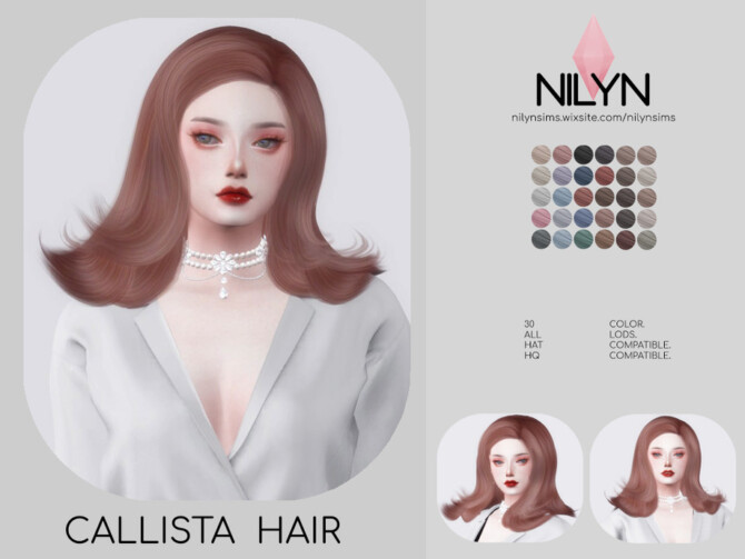 Sims 4 CALLISTA HAIR by Nilyn at TSR