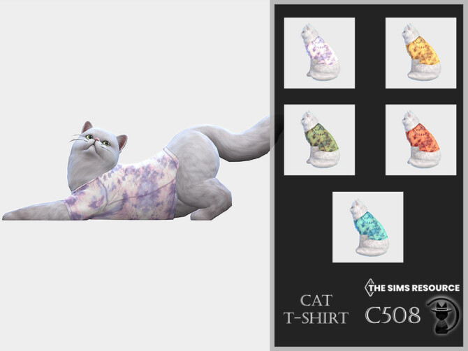 Sims 4 Cat T shirt C508 by turksimmer at TSR