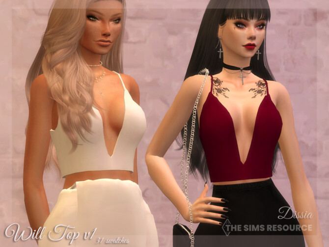 Sims 4 Will Top v1 by Dissia at TSR