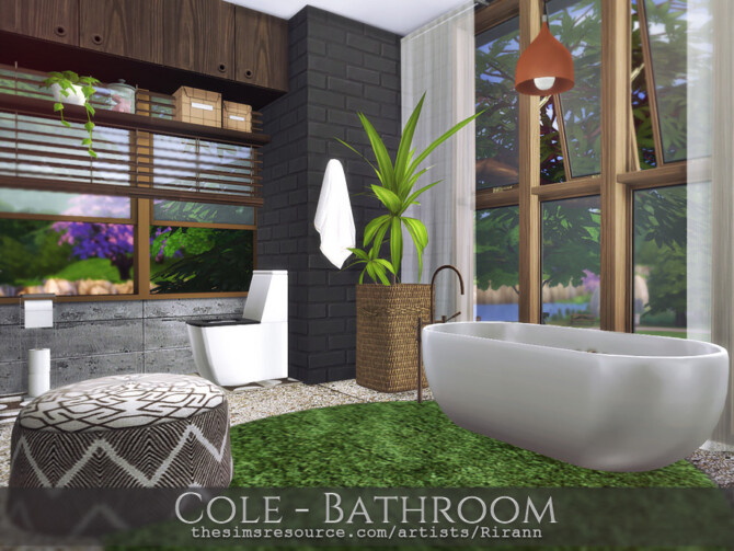 Sims 4 Cole Bathroom by Rirann at TSR