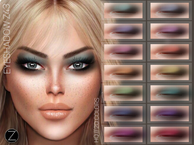 Sims 4 EYESHADOW Z43 by ZENX at TSR