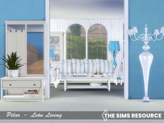 Sims 4 Leon Livingroom by Pilar at TSR