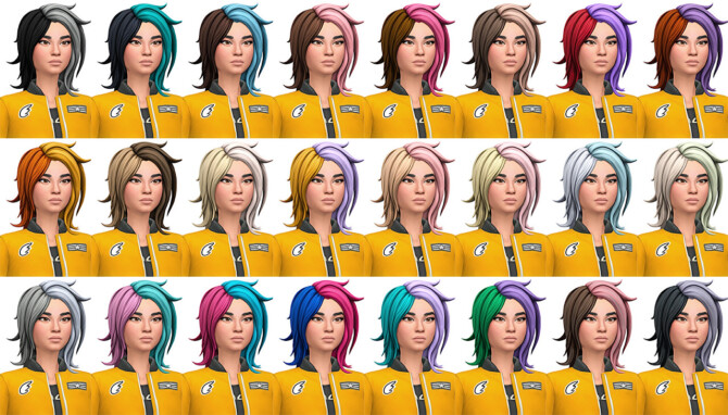 Sims 4 Fortnite Misc Hair Set 01 Conversion/Edit at Busted Pixels
