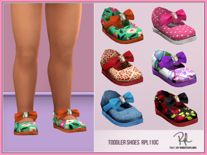 Sims 4 Toddler Shoes Kitty Collection RPL110C by RobertaPLobo at TSR