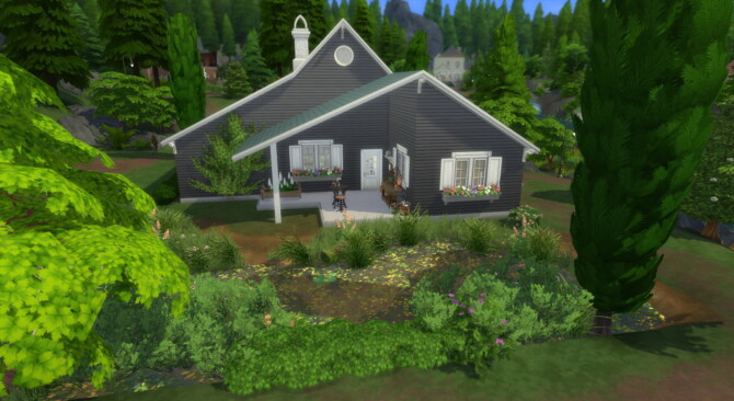 Sims 4 Modernised Cottage NO CC by zhepomme at Mod The Sims 4