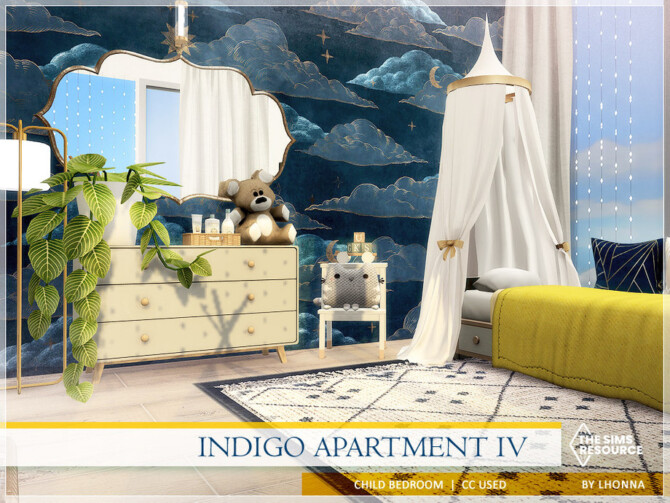 Sims 4 Indigo Apartment Child Bedroom by Lhonna at TSR