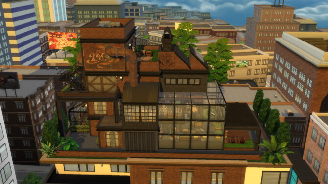 Sims 4 Industrial Loft/Penthouse by plumbobkingdom at Mod The Sims 4