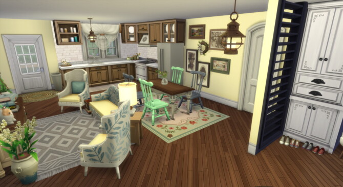 Sims 4 Modernised Cottage NO CC by zhepomme at Mod The Sims 4