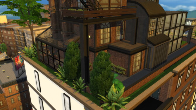 Sims 4 Industrial Loft/Penthouse by plumbobkingdom at Mod The Sims 4