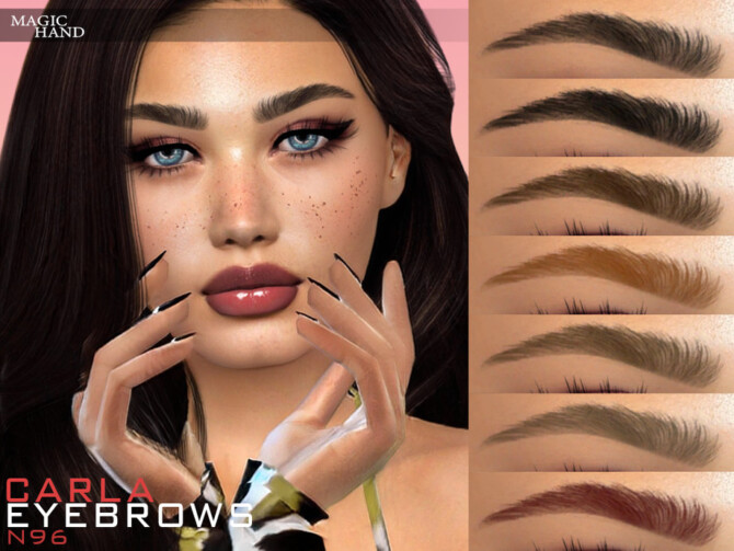 Sims 4 Carla Eyebrows N96 by MagicHand at TSR
