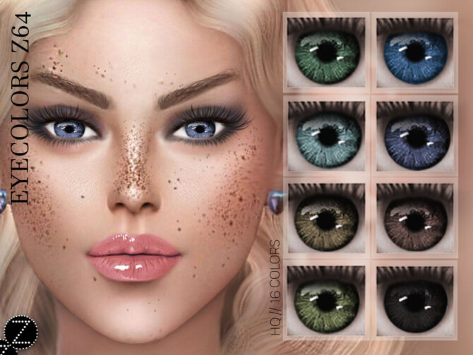 Sims 4 EYECOLORS Z64 by ZENX at TSR