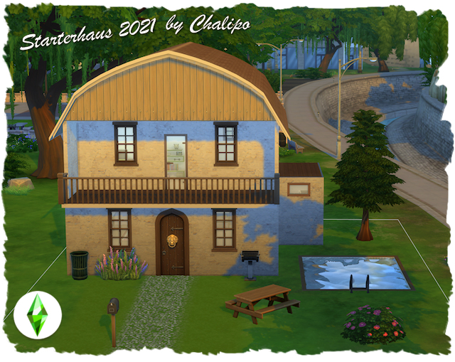 Sims 4 Starter house 2021 by Chalipo at All 4 Sims