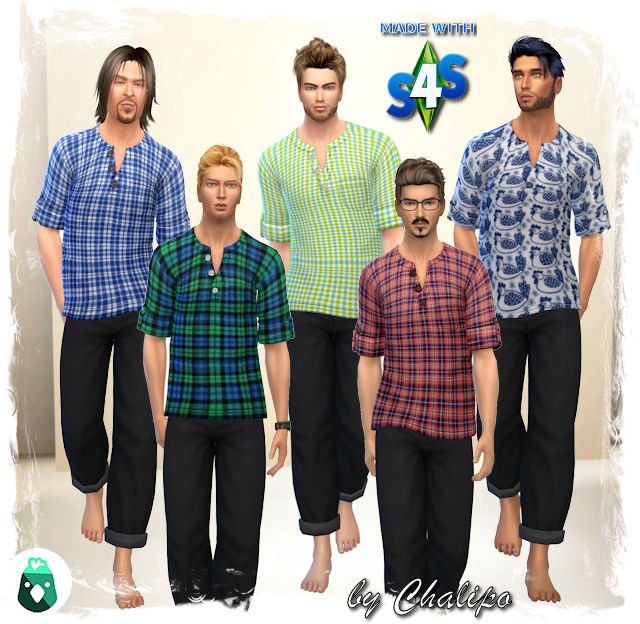 Sims 4 Country shirts by Chalipo at All 4 Sims