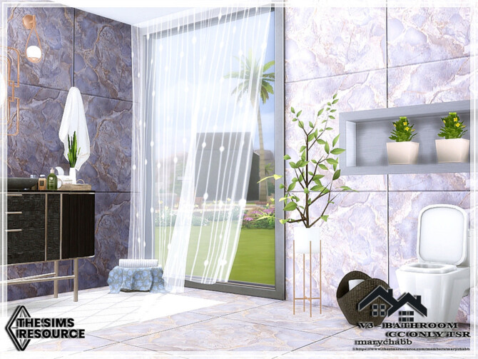 Sims 4 V3 Bathroom by marychabb at TSR