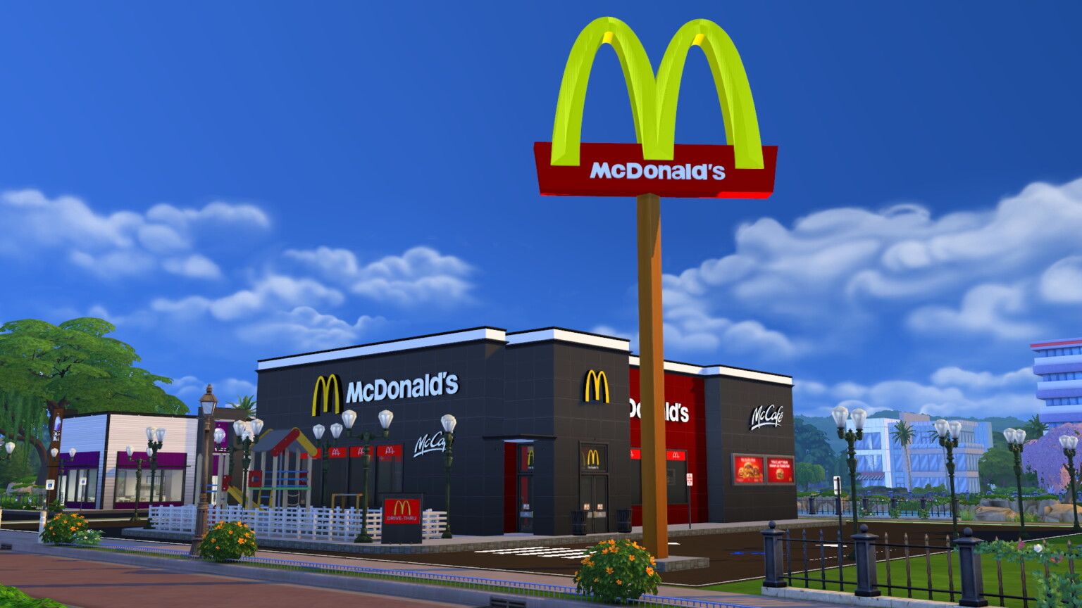 McDonald's Restaurant by jctekksims at Mod The Sims 4 » Sims 4 Updates