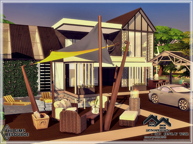 Sims 4 ZNADIAN house by marychabb at TSR