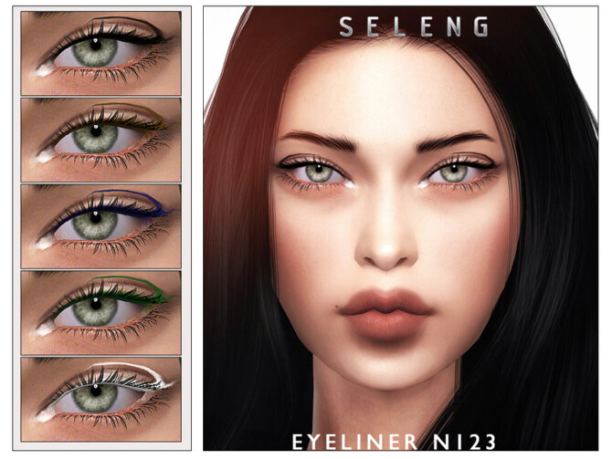 Sims 4 Eyeliner N123 by Seleng at TSR