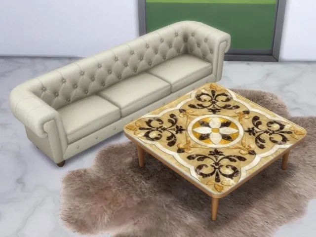 Sims 4 Coffee table recolors by Oldbox at All 4 Sims