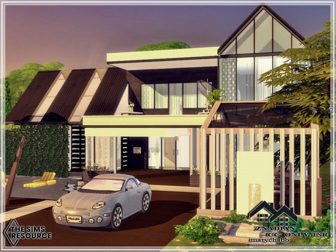 Sims 4 ZNADIAN house by marychabb at TSR