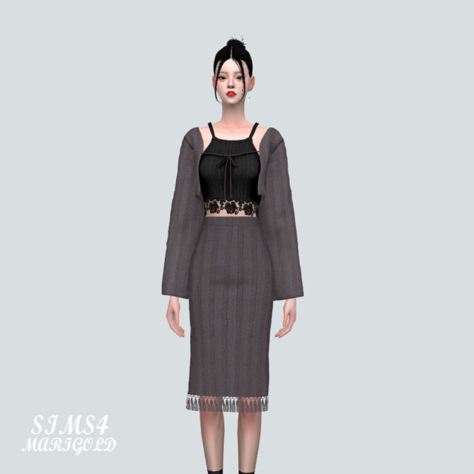 Sims 4 Knitting Bolero With Midi Skirts V4 at Marigold