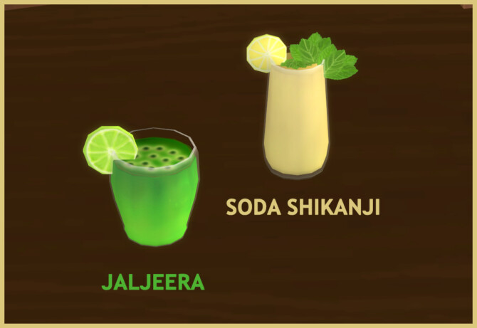 Sims 4 INDIAN BEVERAGES SODA SHIKANJI AND JALZEERA at Icemunmun