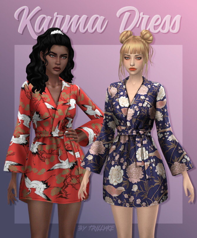 Sims 4 Karma Dress at Trillyke