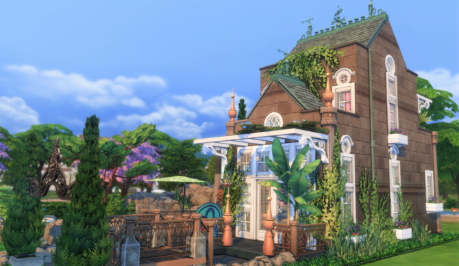 Sims 4 Rindle Rose Mill at Qube Design