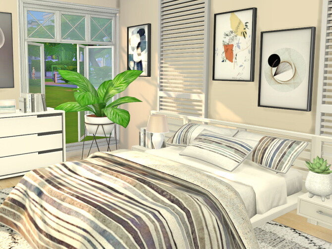 Sims 4 Bedroom Miami by Flubs79 at TSR