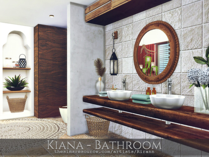 Sims 4 Kiana Bathroom by Rirann at TSR