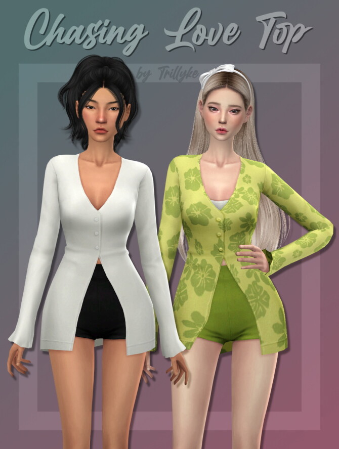 Sims 4 Chasing Love Top at Trillyke