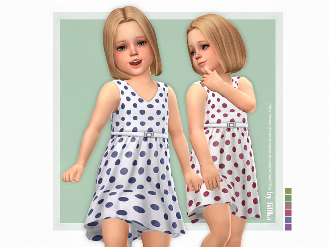 Sims 4 Mira Dress by lillka at TSR