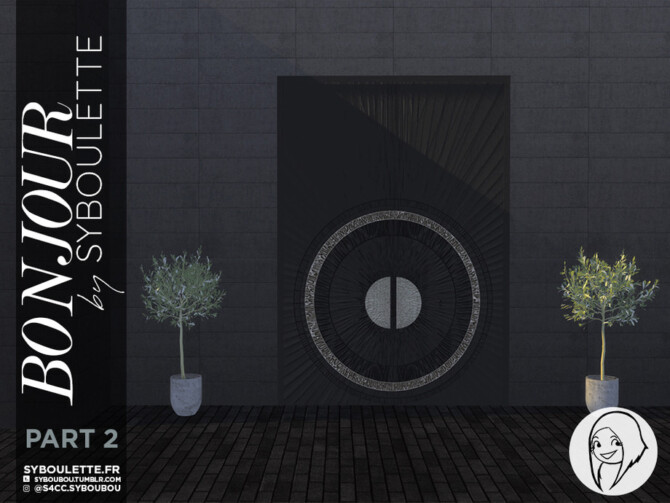 Sims 4 Bonjour Front door set Part 2 by Syboubou at TSR