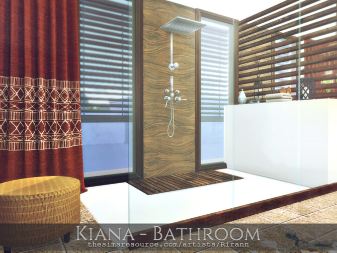 Sims 4 Kiana Bathroom by Rirann at TSR