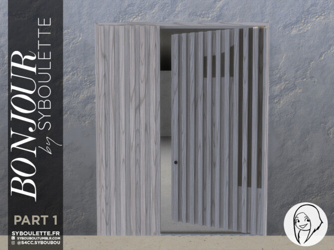 Sims 4 Bonjour Front door set Part 1 by Syboubou at TSR