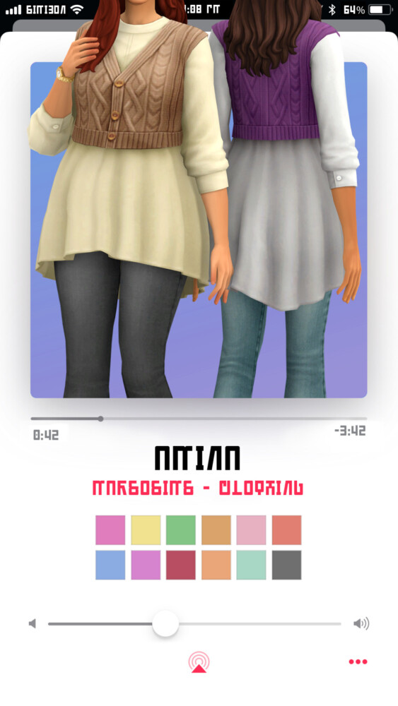 Sims 4 Amina outfit at Marso Sims