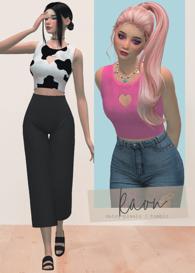 Sims 4 Raon Top at Daisy Pixels