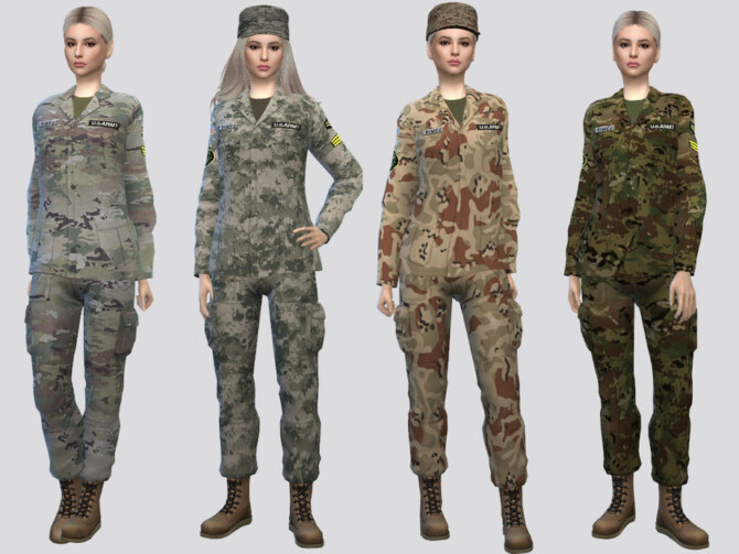 Sims 4 Force Uniform F by McLayneSims at TSR