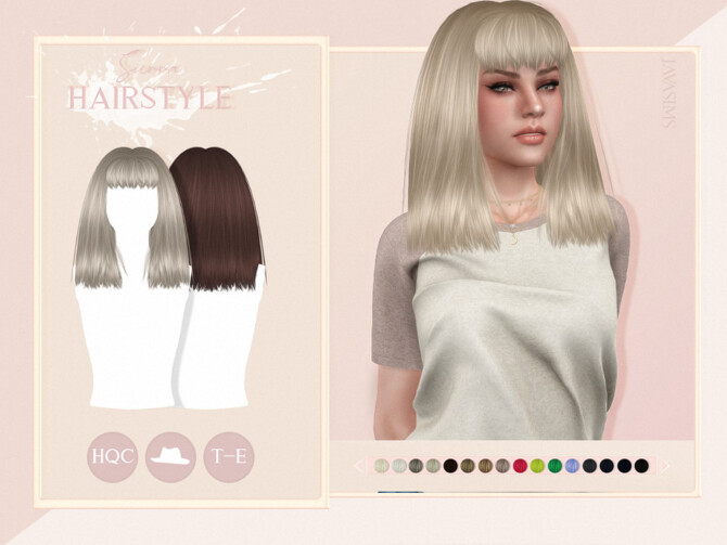 Sims 4 Sierra Hairstyle by JavaSims at TSR