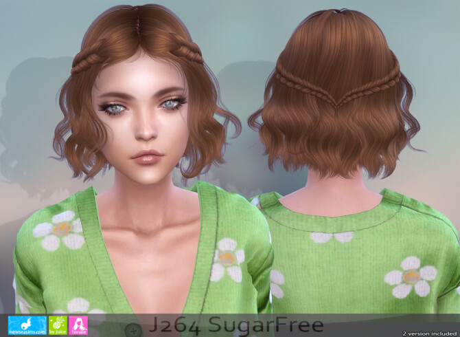Sims 4 J264 SugarFree hair at Newsea Sims 4