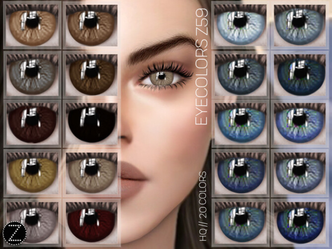 Sims 4 EYECOLORS Z59 by ZENX at TSR