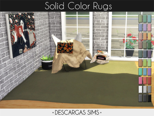 Sims 4 Solid Color Rugs at Descargas Sims