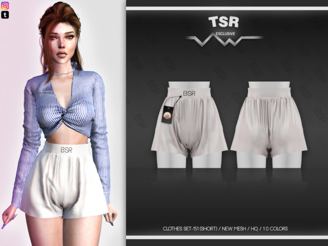 Sims 4 Clothes SET 151 (SHORTS) BD531 by busra tr at TSR