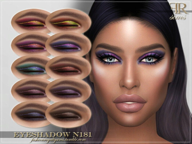 Sims 4 FRS Eyeshadow N181 by FashionRoyaltySims at TSR