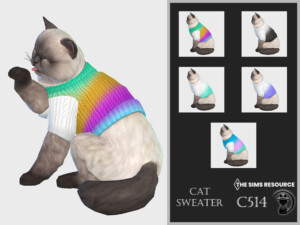 Cat Sweater C514 by turksimmer at TSR