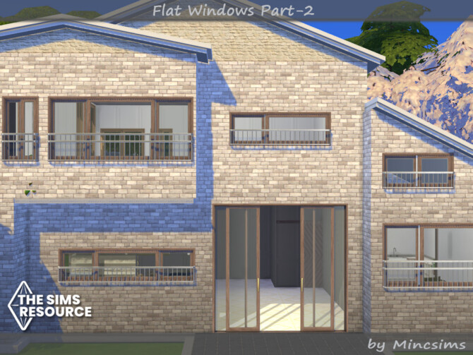 Sims 4 Flat Windows part.2 by Mincsims at TSR