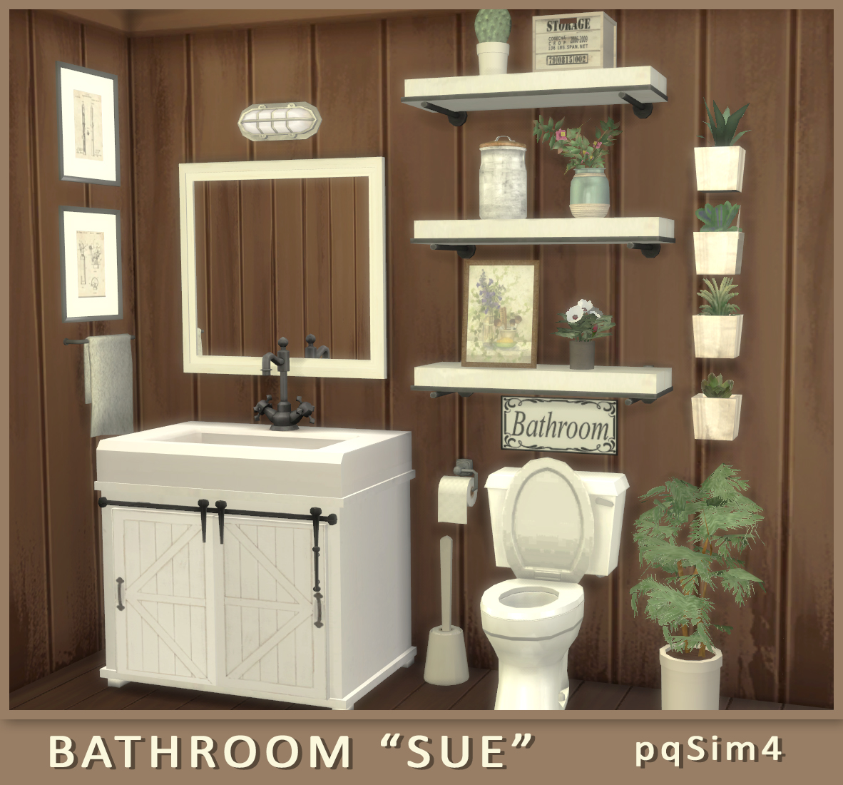 Sue bathroom at pqSims4 » Sims 4 Updates