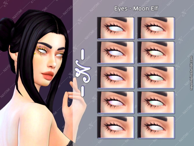 Sims 4 Moon Elf Non Default Eyes at NayomiSims