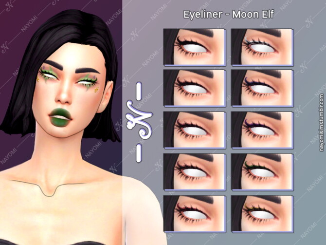Sims 4 Moon Elf Eyeliner at NayomiSims